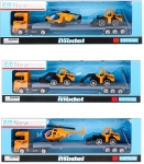 Метален Камион Автовоз в 3 Модела със Строителни машини